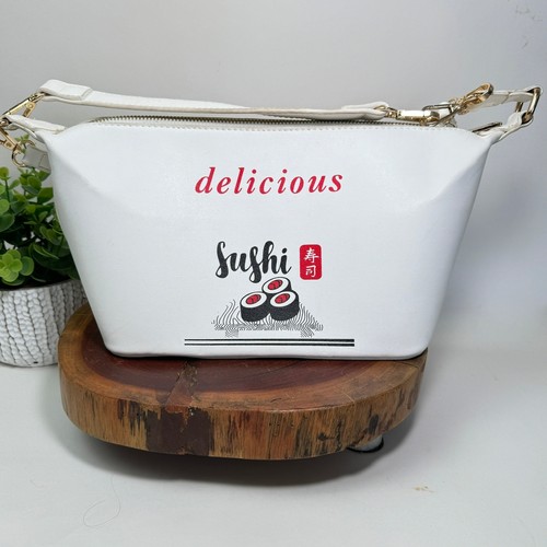 Delicious sushi graphic white - delicious,
